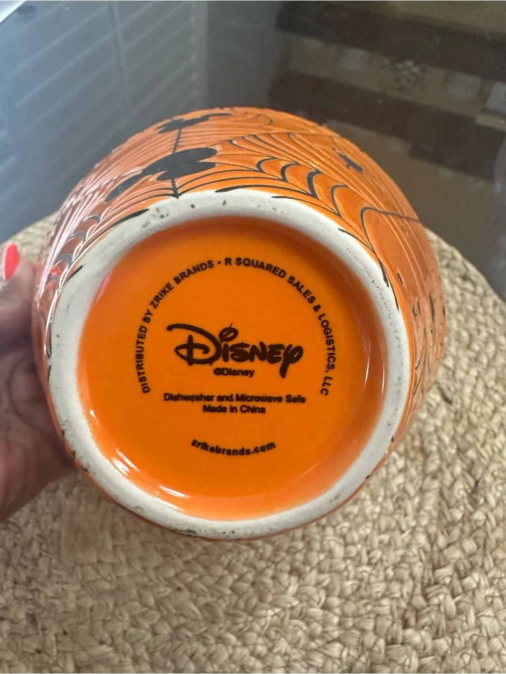 Disney Mickey Mouse Orange Halloween Ramen Noodle Bowl